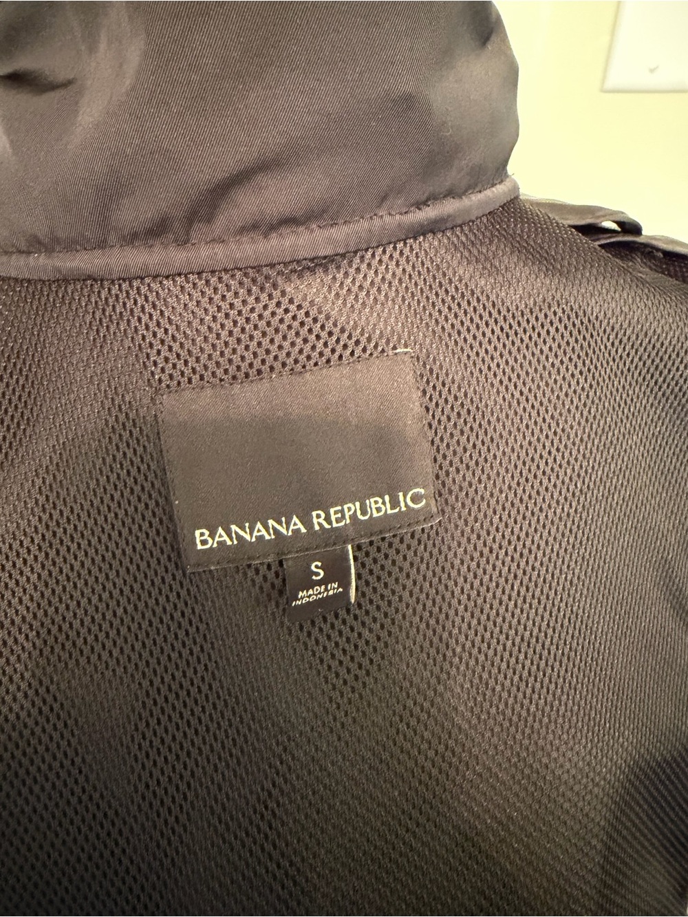 Banana Republic Black Hooded Drawstring Trench Coat - Picture 10 of 12